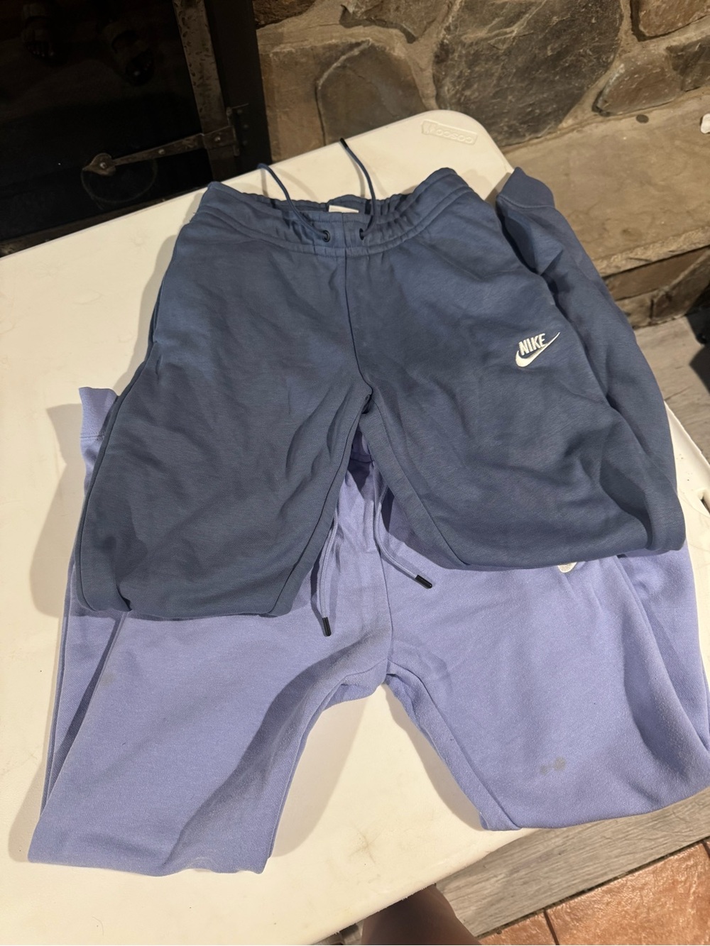 Nike Womens Blue and Lavender Sweatpants - Drawstring Joggers